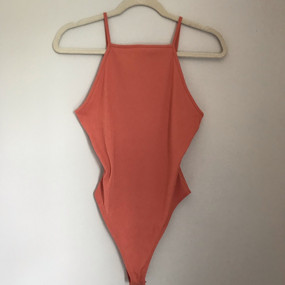 Forever 21 / High Neck Apricot Body Suit